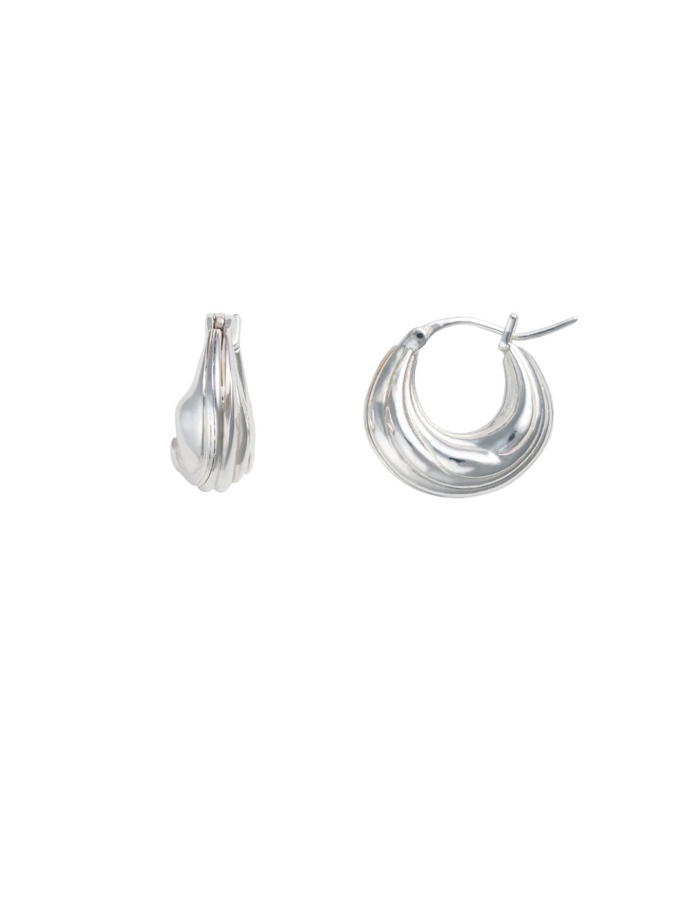 Sapir Bachar large eternity hoops 925 sterling silver earrings